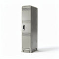 Armoire en métal gris de 30 x 30 x 130 cm pour rangement sécurisé